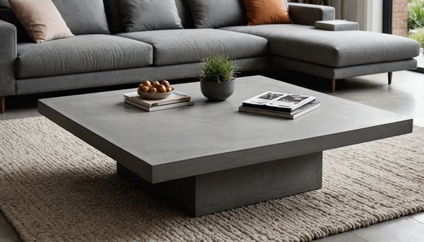 Les tables basses en béton mortex® : design et durabilité